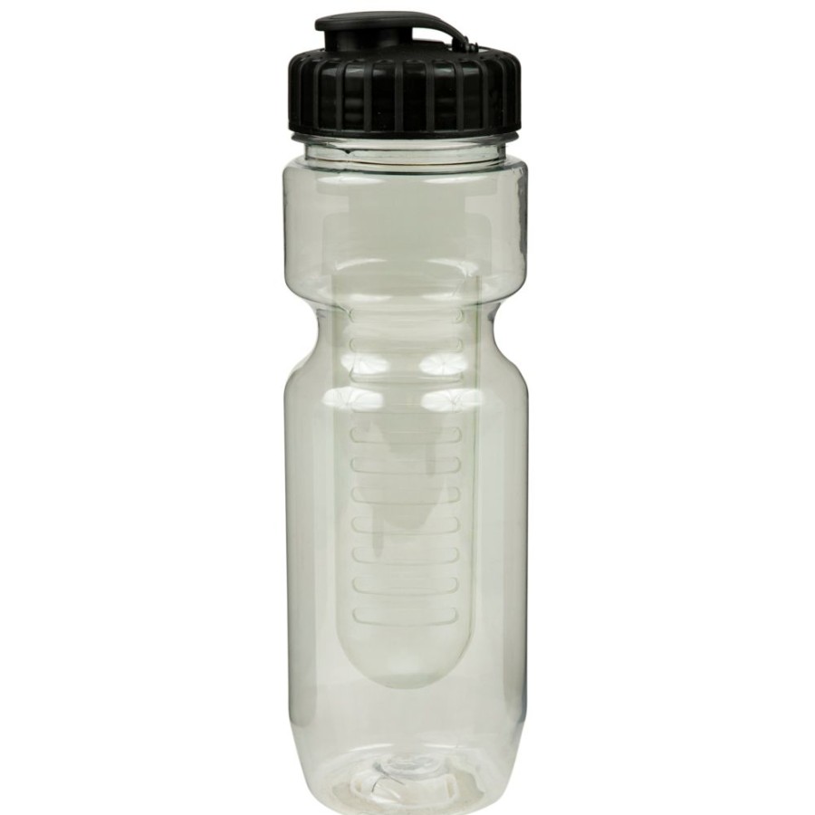 Drinkware CPS/Keystone | 0317I - 22Oz Translucent Bike Bottle With Flip Top Lid & Infuser