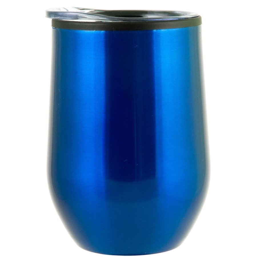 Drinkware CPS/Keystone | 8004 - 12 Oz Bay Mist Stainless Wine Tumbler With Lid