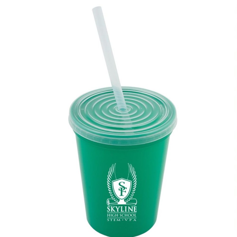 Drinkware CPS/Keystone | 0450L - 16Oz Stadium Cup With Lid And Straw