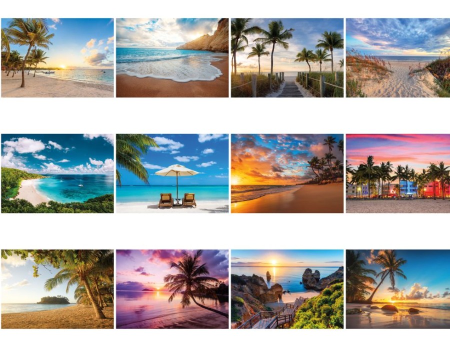 Office CPS/Keystone | Swc106 - Beaches Stapled Wall Calendar