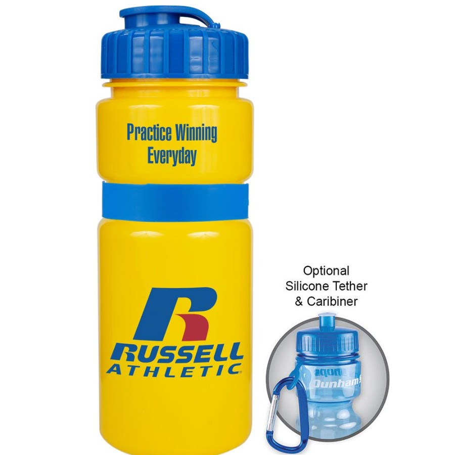 Drinkware CPS/Keystone | 0235 - 20Oz Sportster Bottle With Silicone Gripper Band & Flip Top Lid