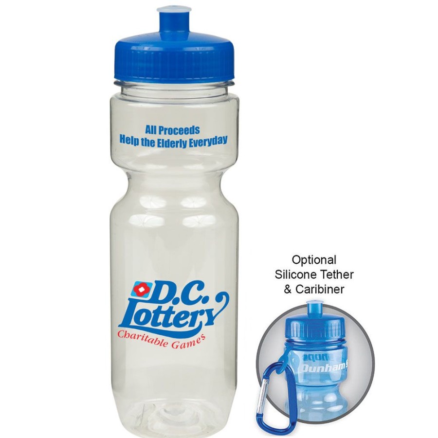 Drinkware CPS/Keystone | 0323 - 22Oz Translucent Bike Bottle With Push Pull Lid