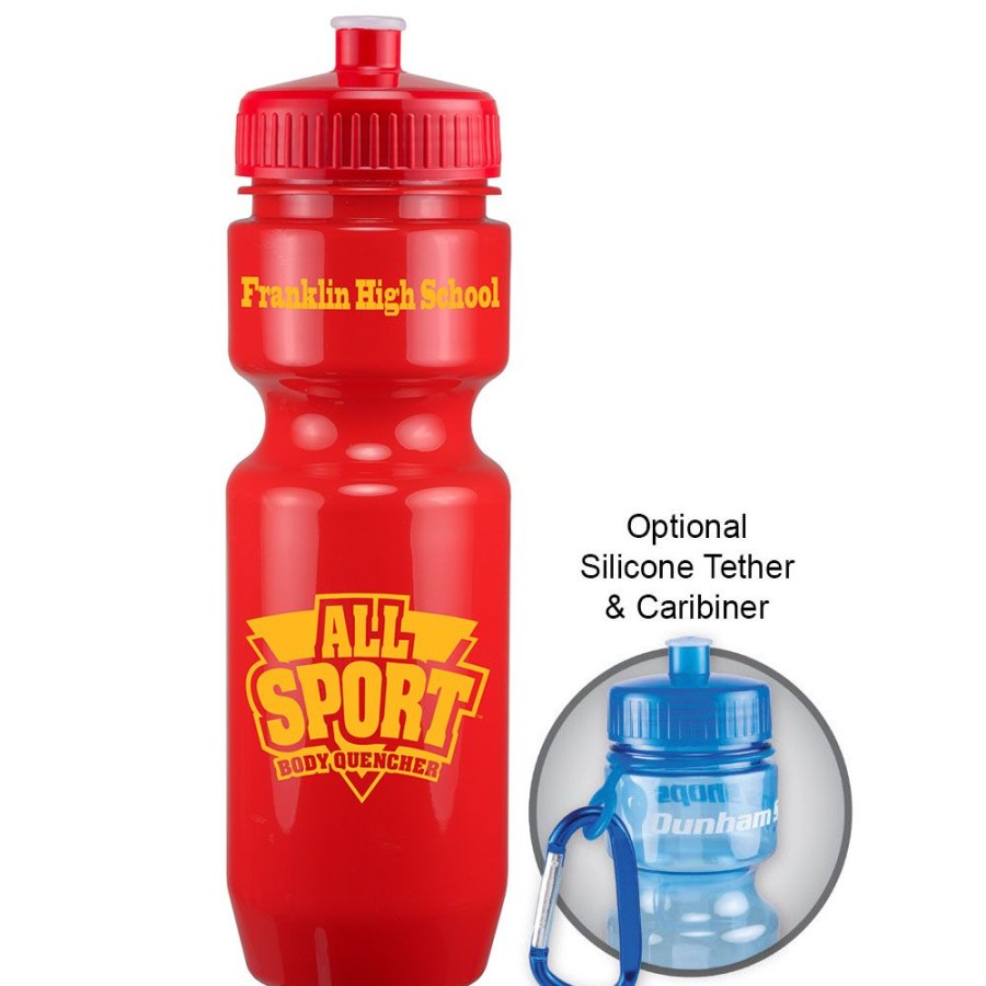 Water Bottles CPS/Keystone | 0391 - 22Oz Bike Bottle With Push Pull Lid