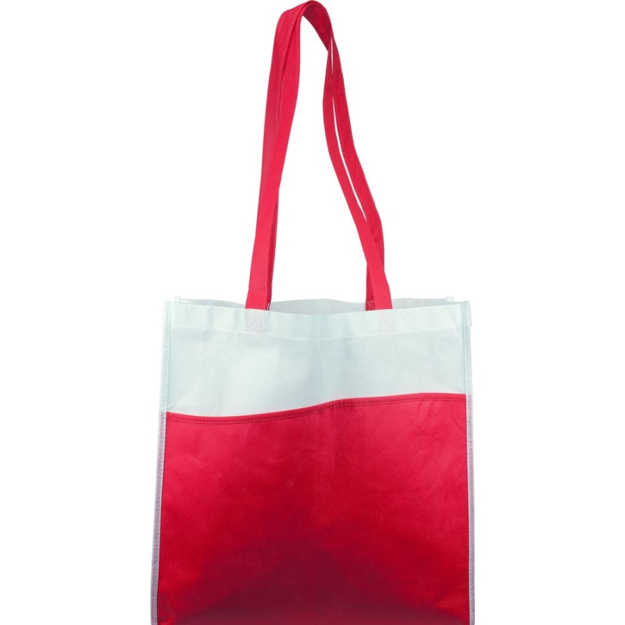 Bags CPS/Keystone | Tb110 - River Tote Bag With Front Pocket Red