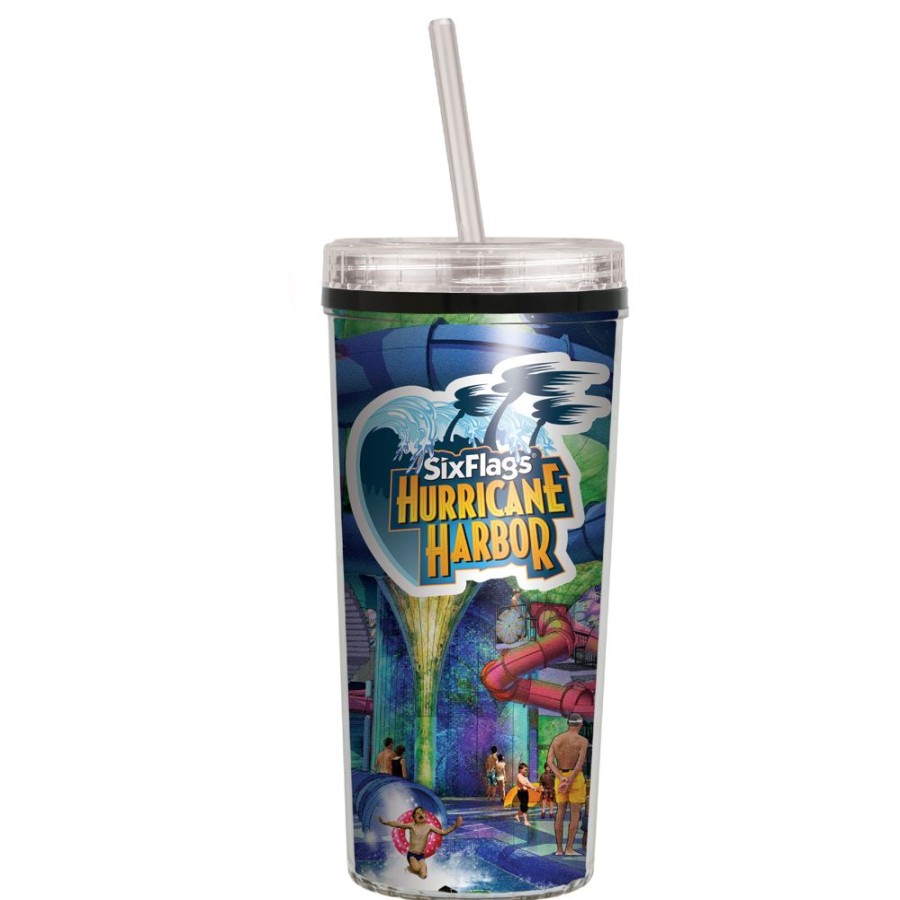 Drinkware CPS/Keystone | 0348 - 16Oz Niagara Insulated Tumbler With Screw On Straw Lid Clear