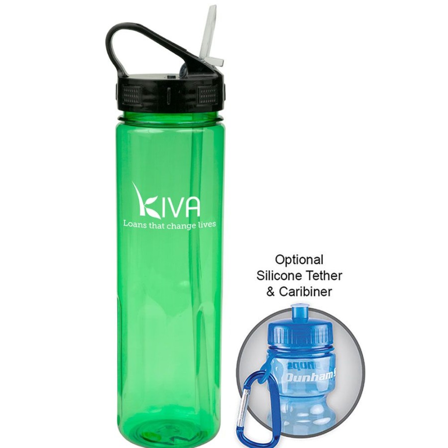 Drinkware CPS/Keystone | 0321S - 24Oz Prestige Bottle With Sport Sip Lid & Straw