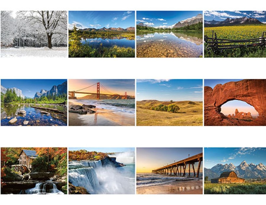 Office CPS/Keystone | Sbc101 - Landscapes Of North America Spiral Bound Wall Calendar