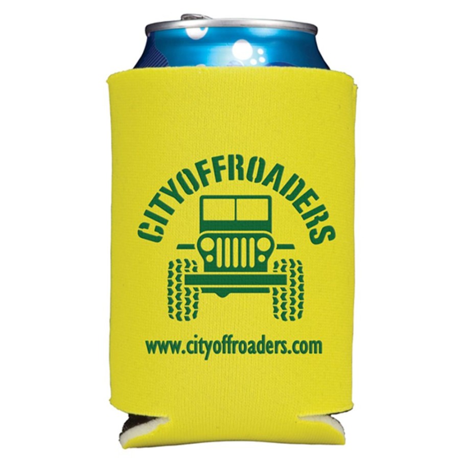 Drinkware CPS/Keystone | 0346S - Folding Foam Can Cooler 2 Sided Imprint